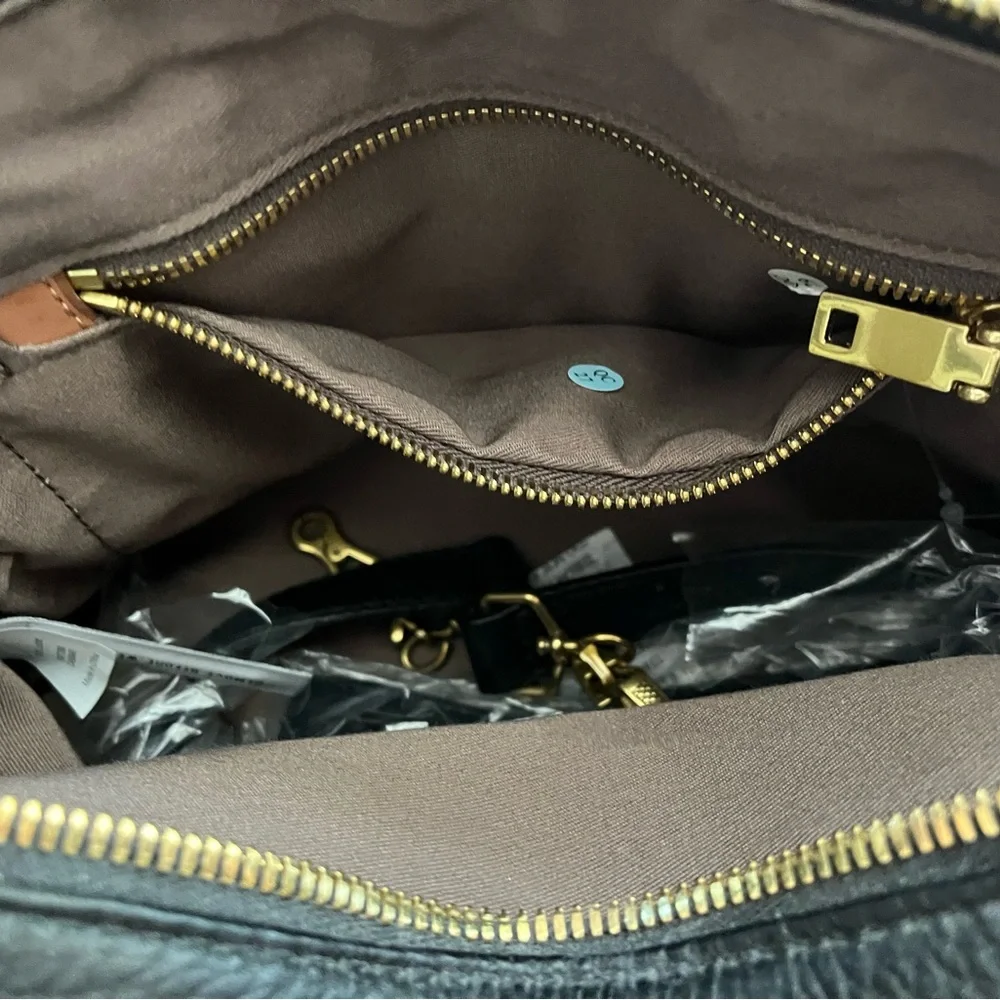 NWOT J.Crew Biennial Satchel Calf Hair Bag - Picture 8 of 9